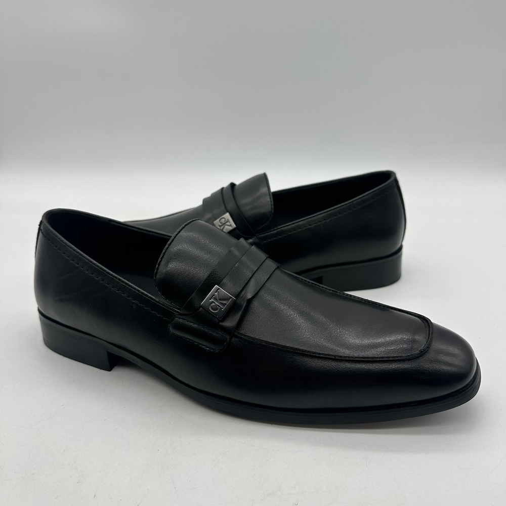 Calvin Klein CMJIMNON-R Mens Size 9.5 Jameson Loafers Black Slip-On Dress Shoes